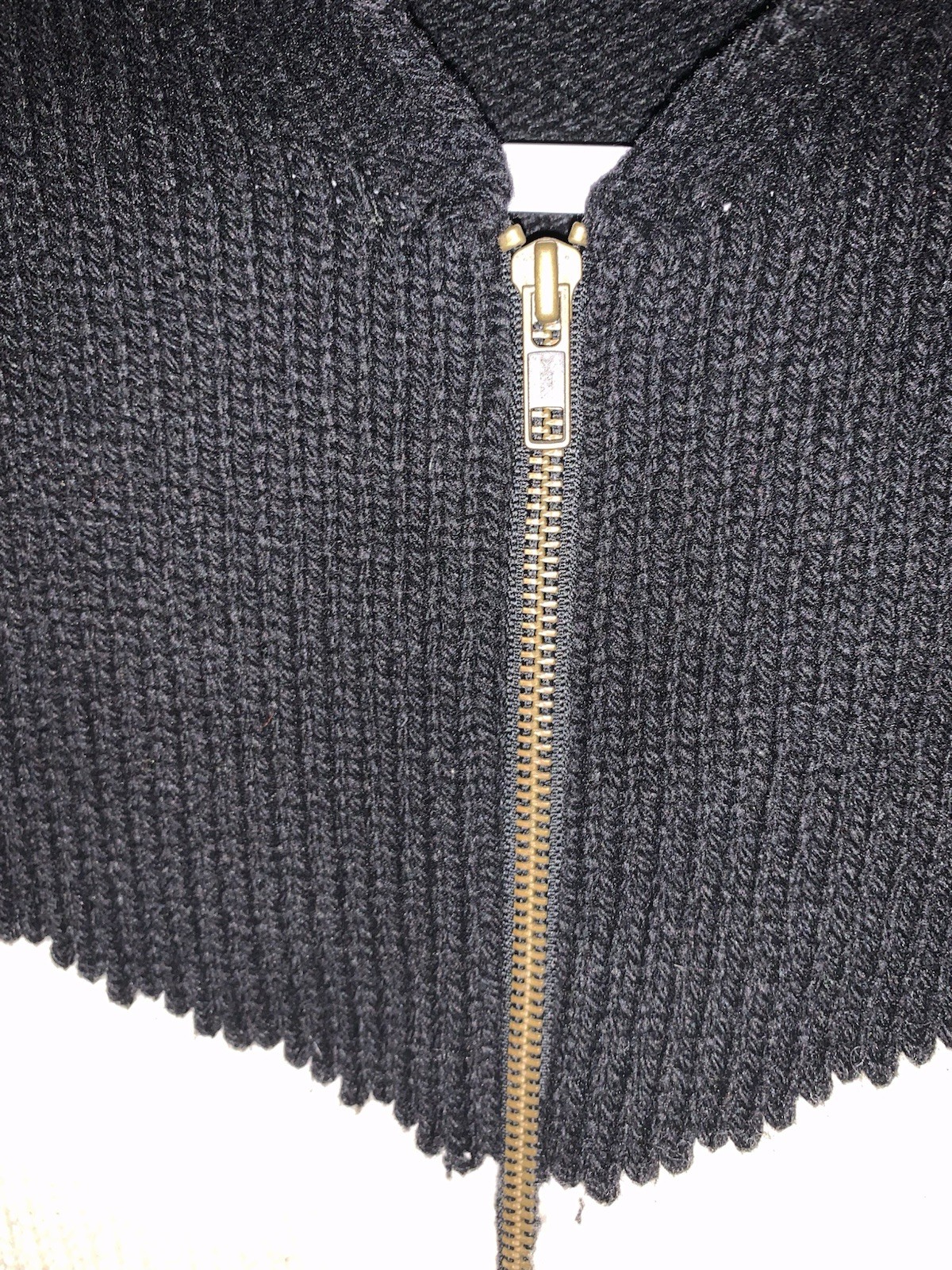 Vtg Limited America Knit Lambswool Black & White Sweater Size M Made In Italy