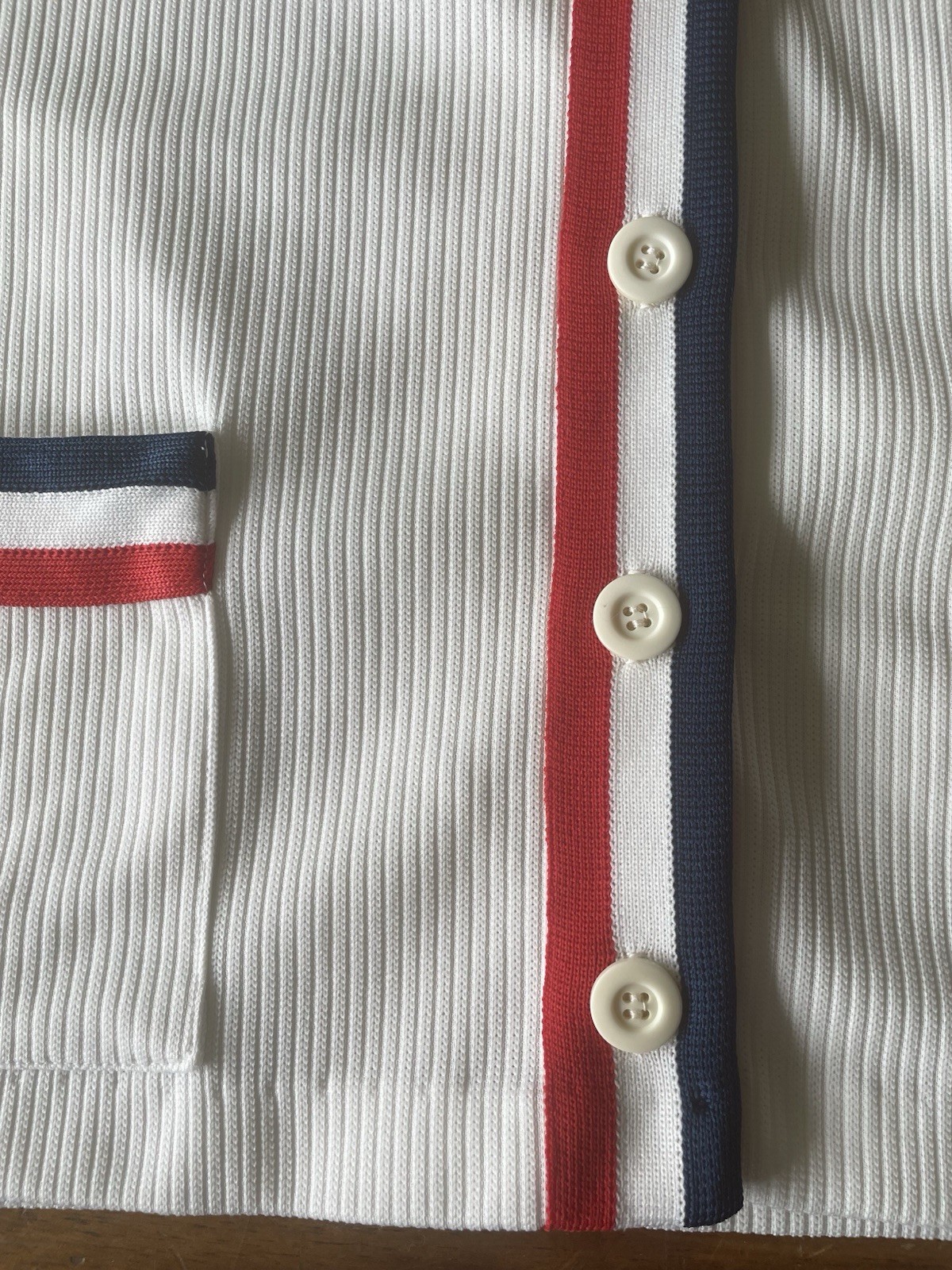 Vintage Nautical Preppy Tennis Twin Set Sweater Cardiigan Vest Top Shirt USA