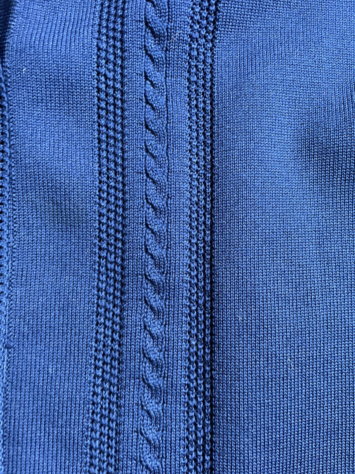 Silan Trevira 2000 Italy 1960s Retro Blue Cardigan Sweater ~ Pristine ~ L XL