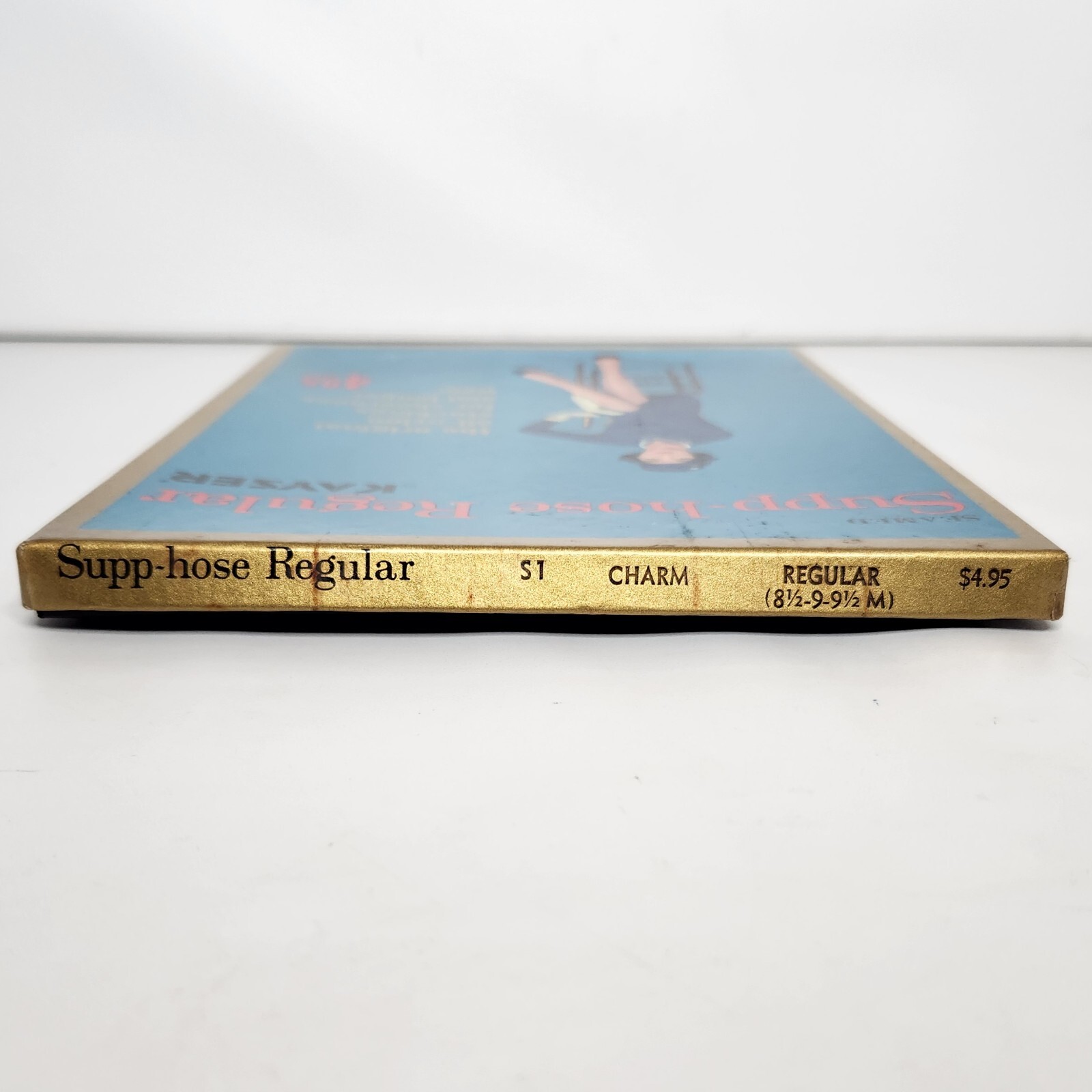 Vintage Supp-Hose Kayser Nylon Stockings Seamed Pantyhose Charm Regular 8.5-9.5M