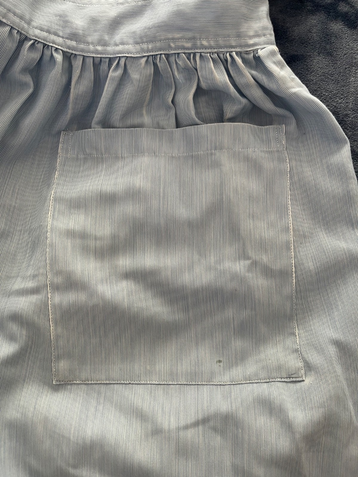 Genuine 1940s American Red Cross Nurse’s Aide Uniform w/ Pinafore, Blouse, Pin