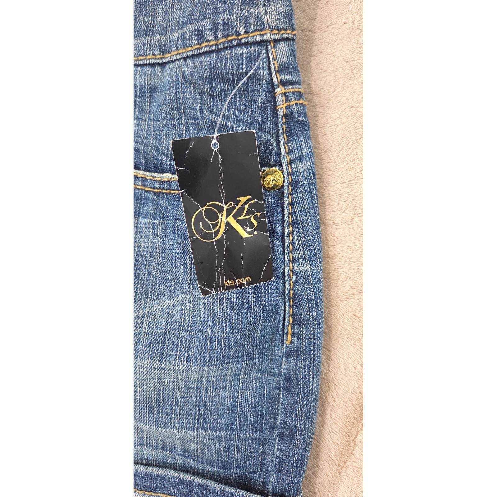 Vintage Y2K Baby Phat KLS Kimora Lee Simmons Denim Skirt 30(33) Blue New $150