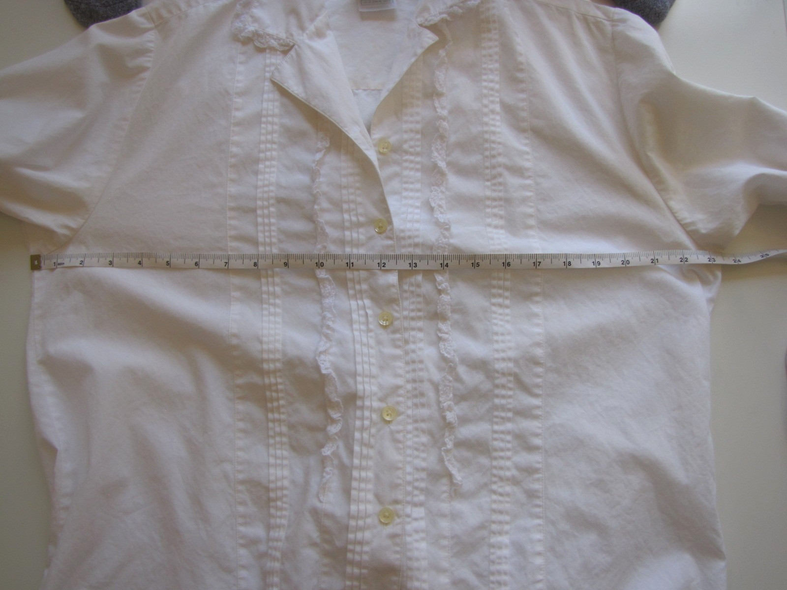 Vintage Late 1980s Laura Ashley White Cotton Victorian Style Blouse / Shirt
