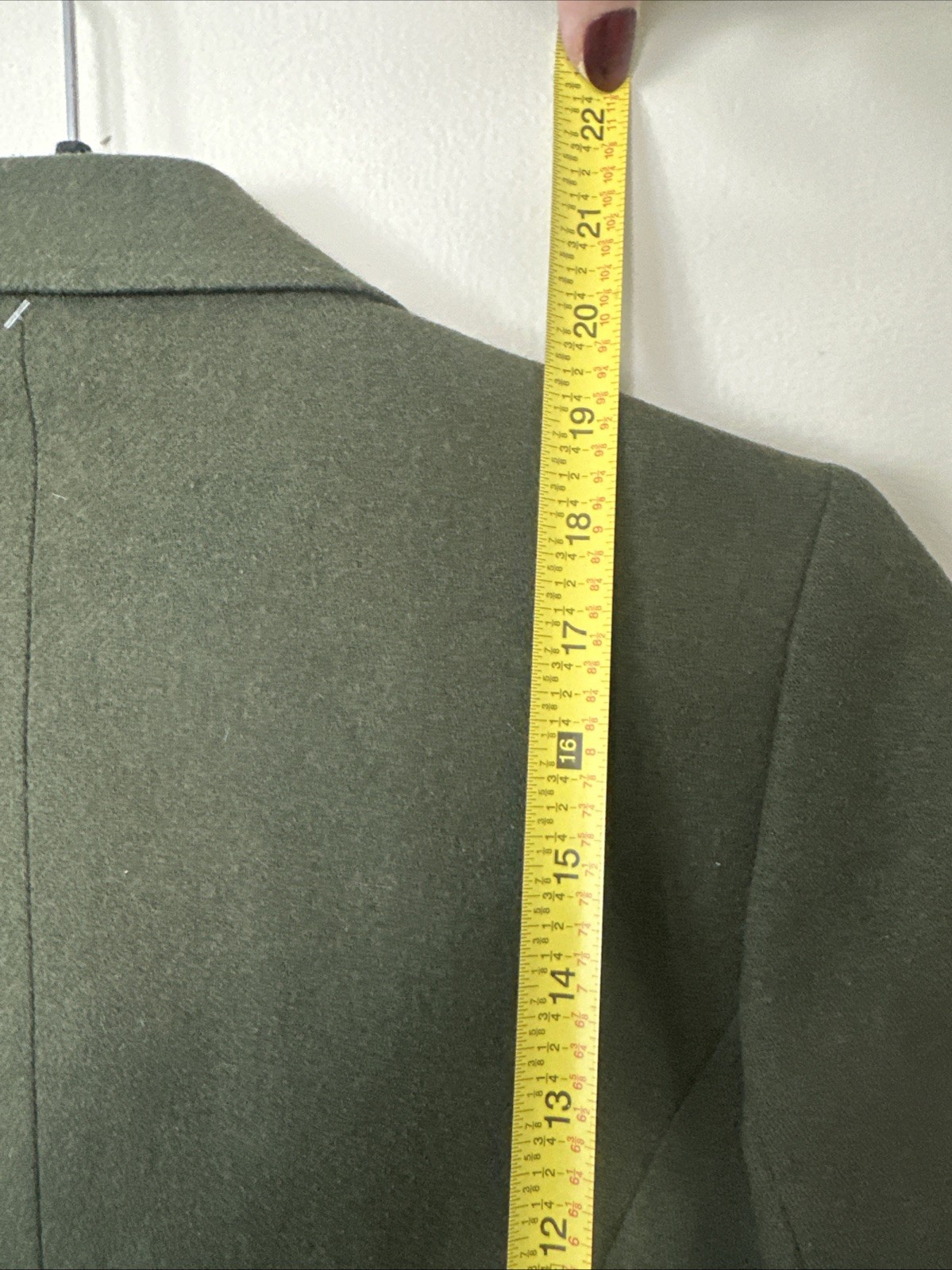 VTG Adolfo Esprit Women’s Wool Military Jacket Size 4 Green Riding Hunting