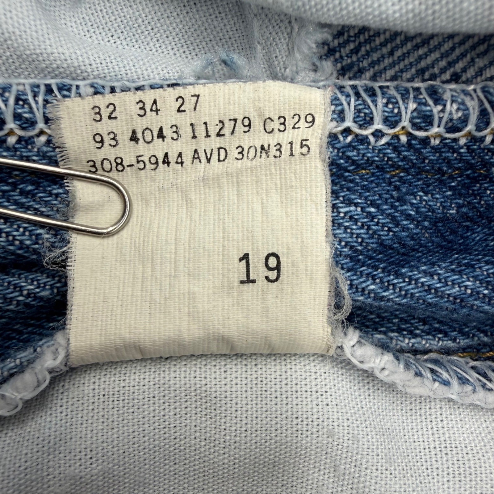 Lee Mom Jeans Womens 20W Pet Blue High Waist Elastic Back Made in USA Vintage