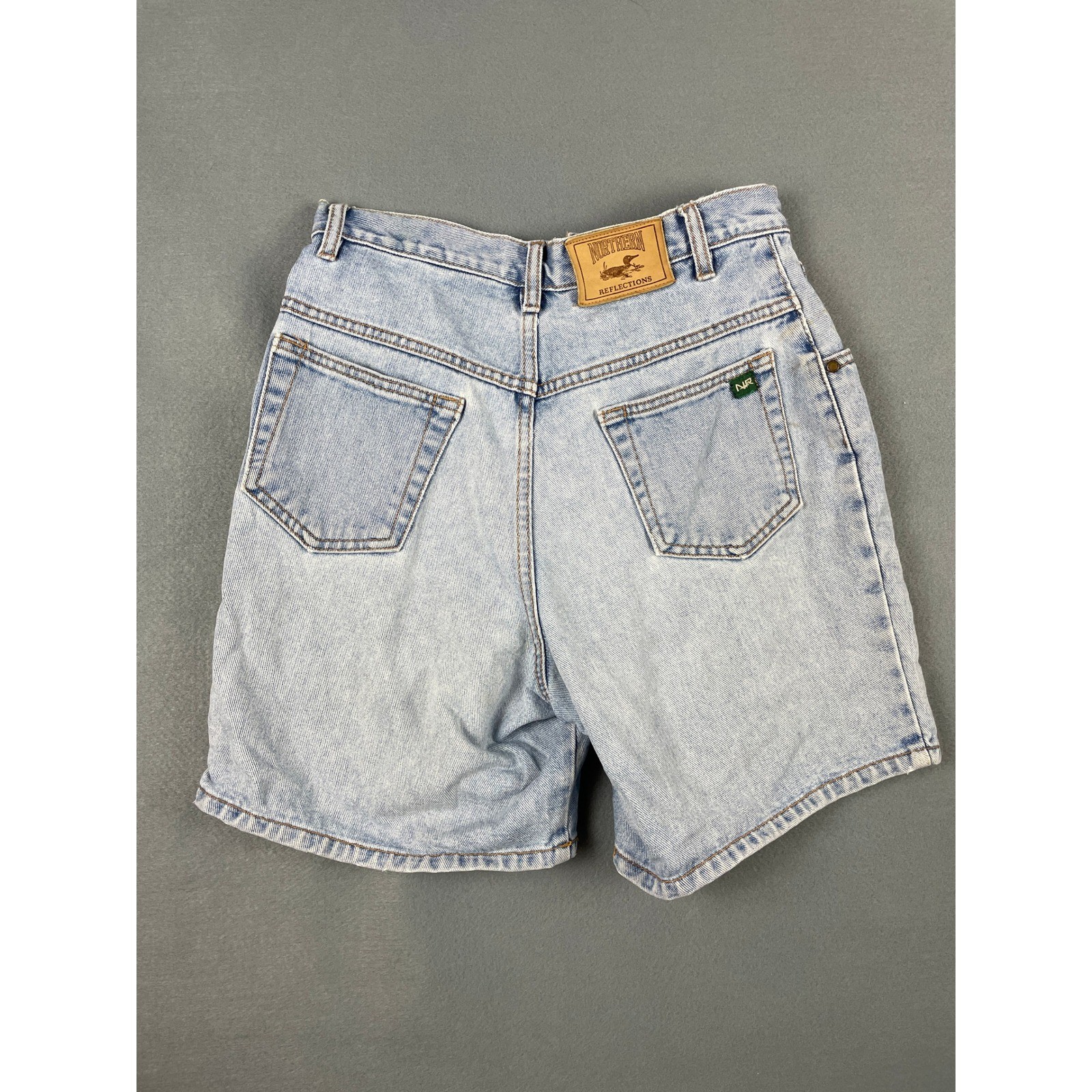 Northern Reflections Denim Mom Shorts 90s Boho Retro Light Wash Cotton 27
