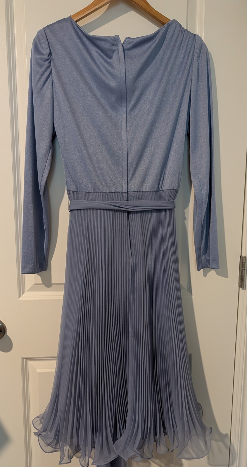 Vintage Miss Elliette Blue Chiffon Dress size 12