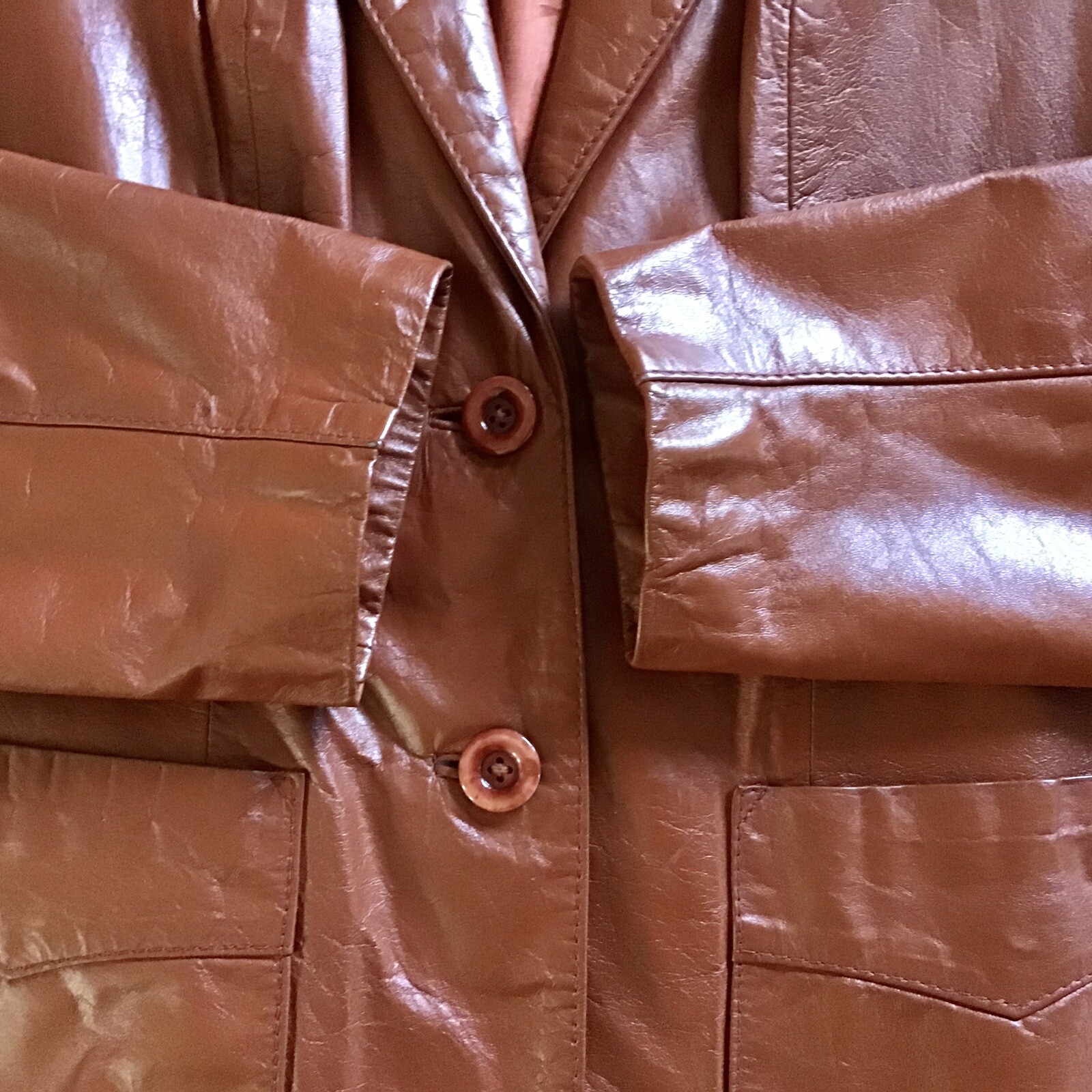 Vintage Montgomery Ward The Tannery Leather Jacket Blazer Lined 13/14 US M/L