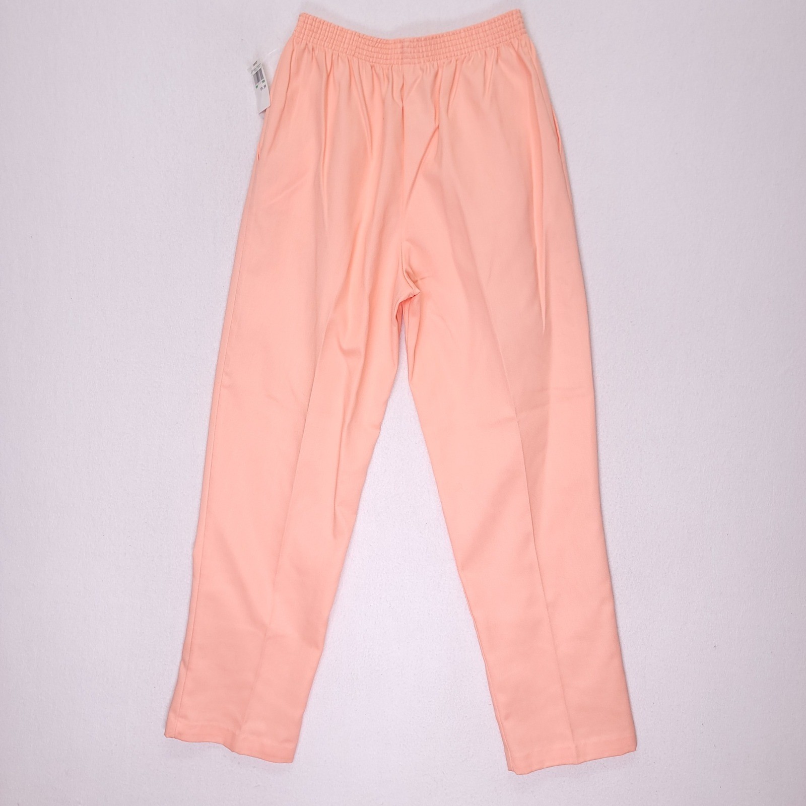 Catnip Vintage 90s High Waisted Elastic Waist Pants Peach Apricot Medium NWT USA