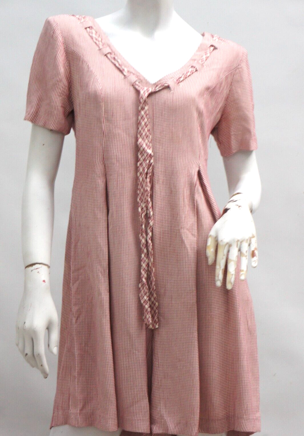 Vintage 90s Gingham Romper Dress By Expo Cottagecore Retro