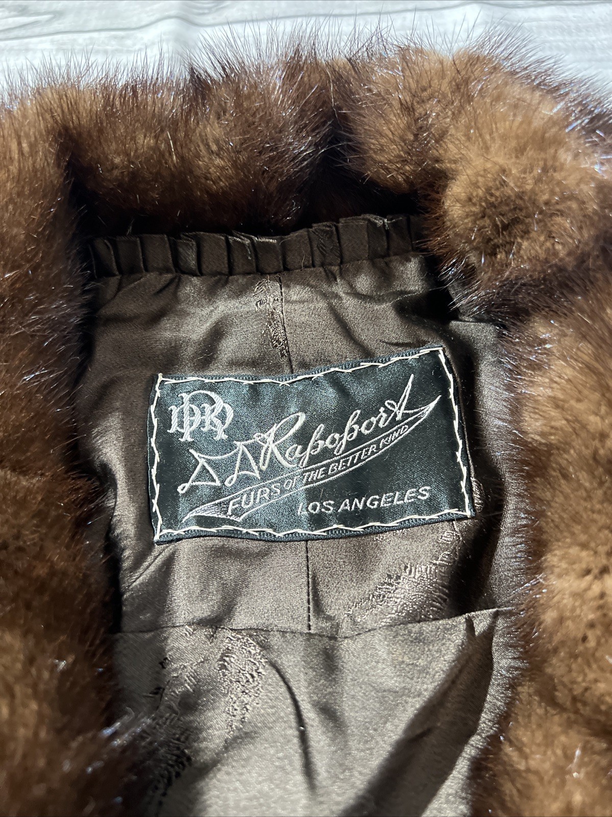 vtg rapoport Los Angeles fur shawl Fur Cape / Stole Jacket Old Money Mob Wife