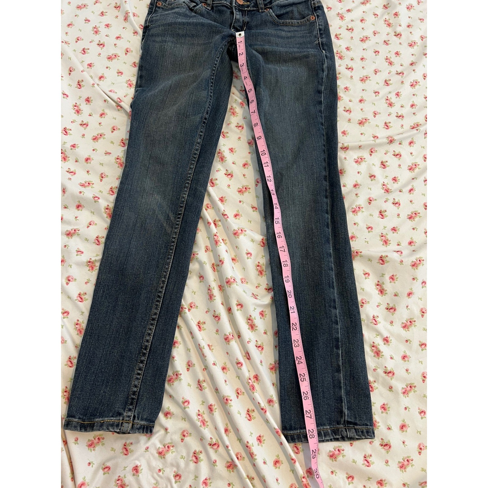 vintage aeropostale low rise dark wash skinny jeans