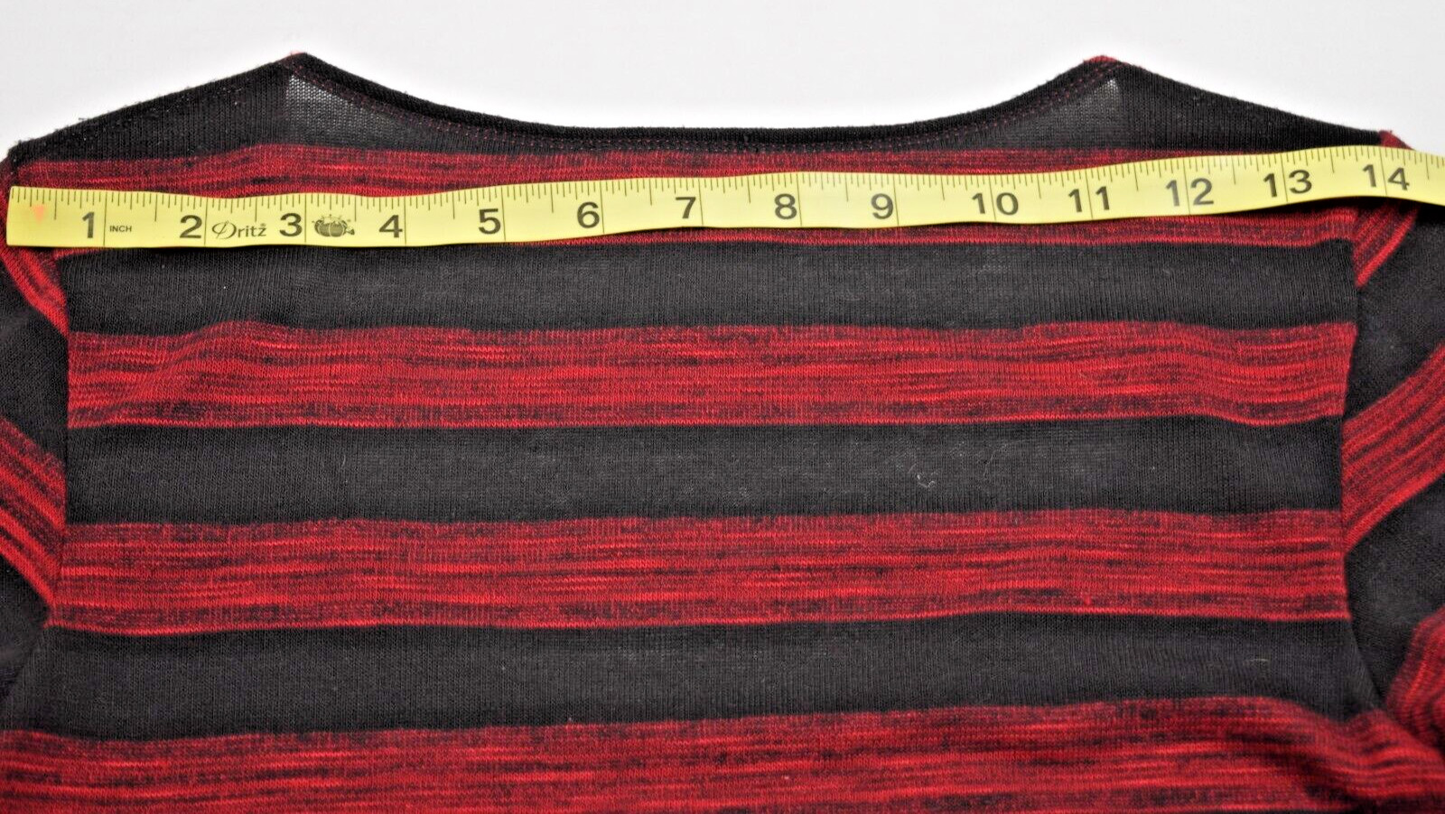 Vintage Mini Dress MSSP Size XS 90s Black Red Striped Bandage Style Soft Stretch
