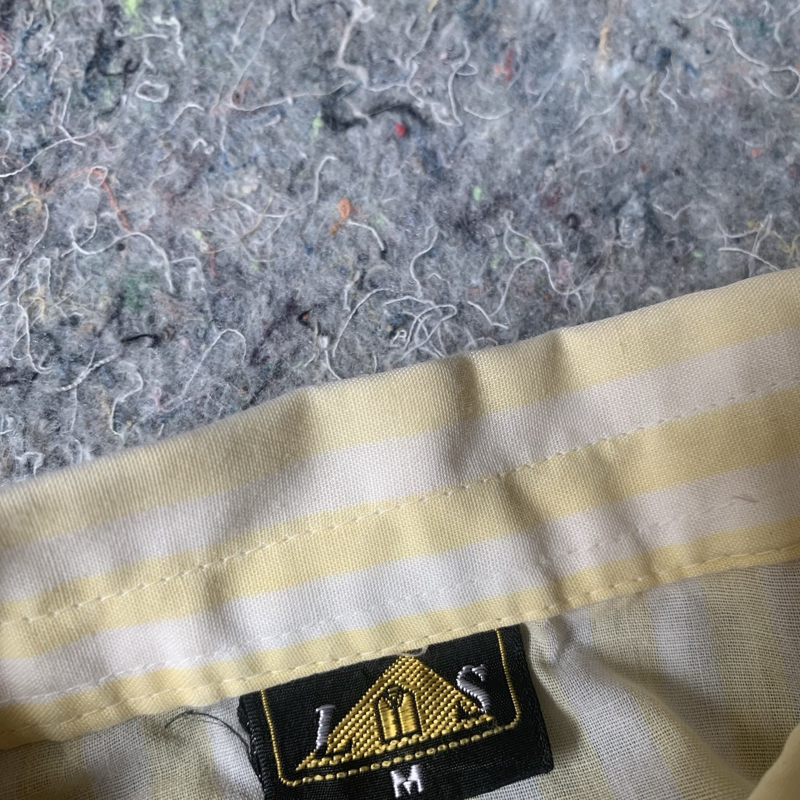 Vintage late 70s early 80s soft lightweight yellow white striped layering top