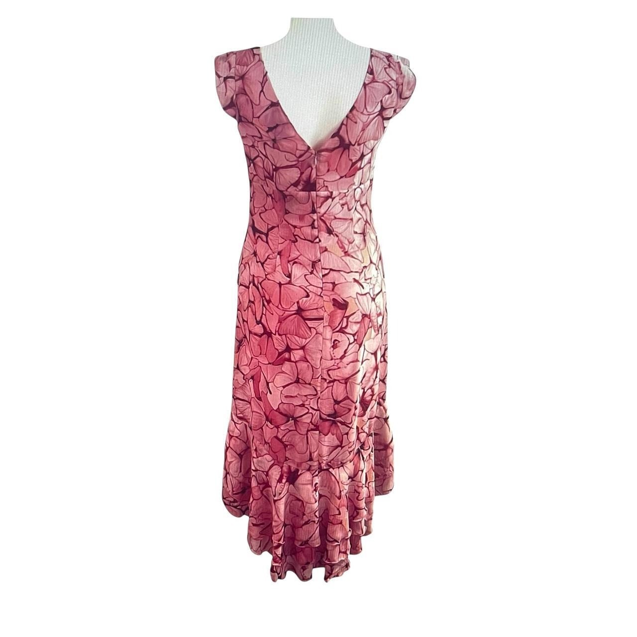 FUBU Pink Floral Hi-Lo Dress: 90s, Y2K
