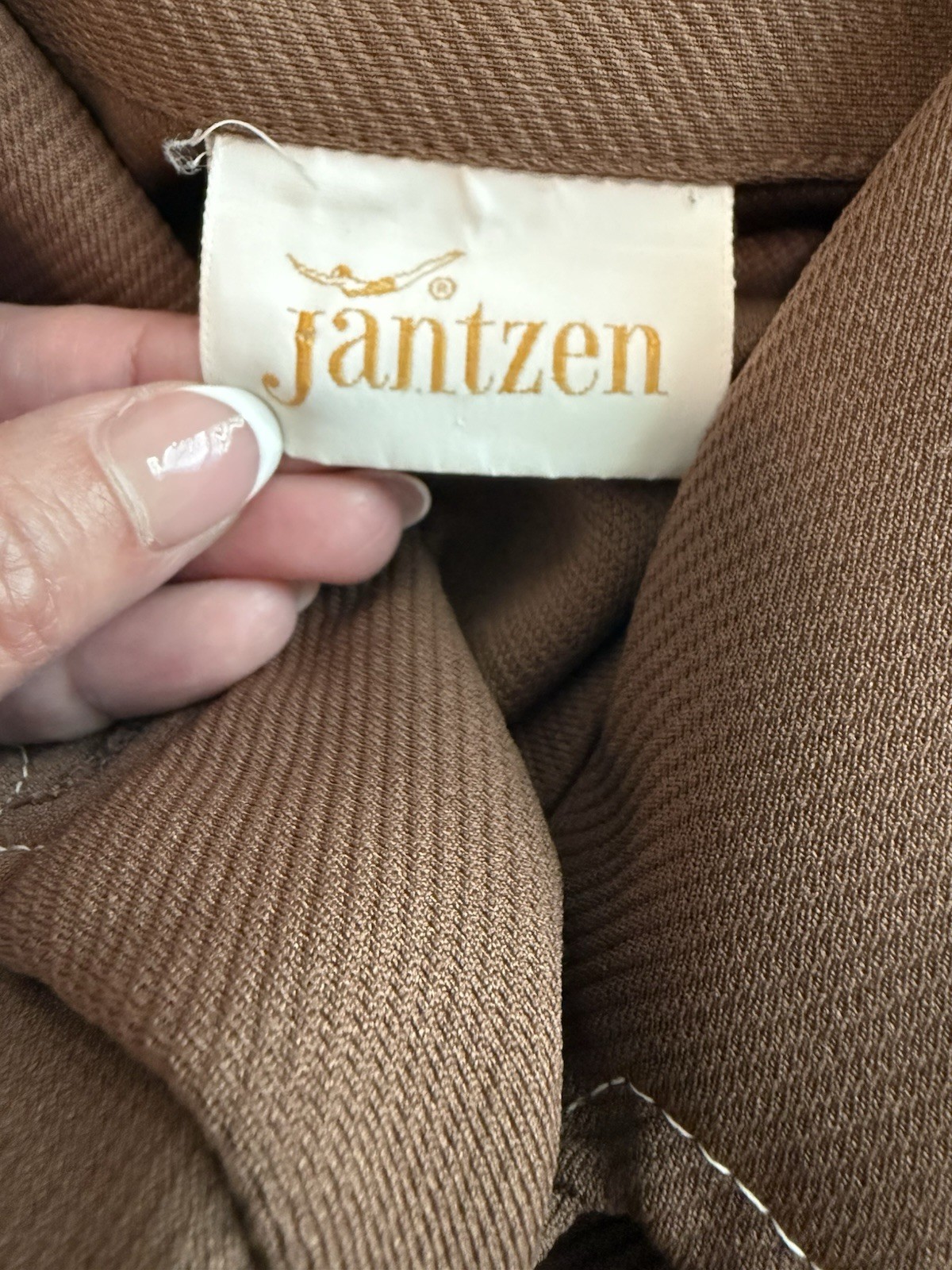 Jantzen Vintage Brown Jacket With Silver Buttons Size 16 Late 60s Early 70s