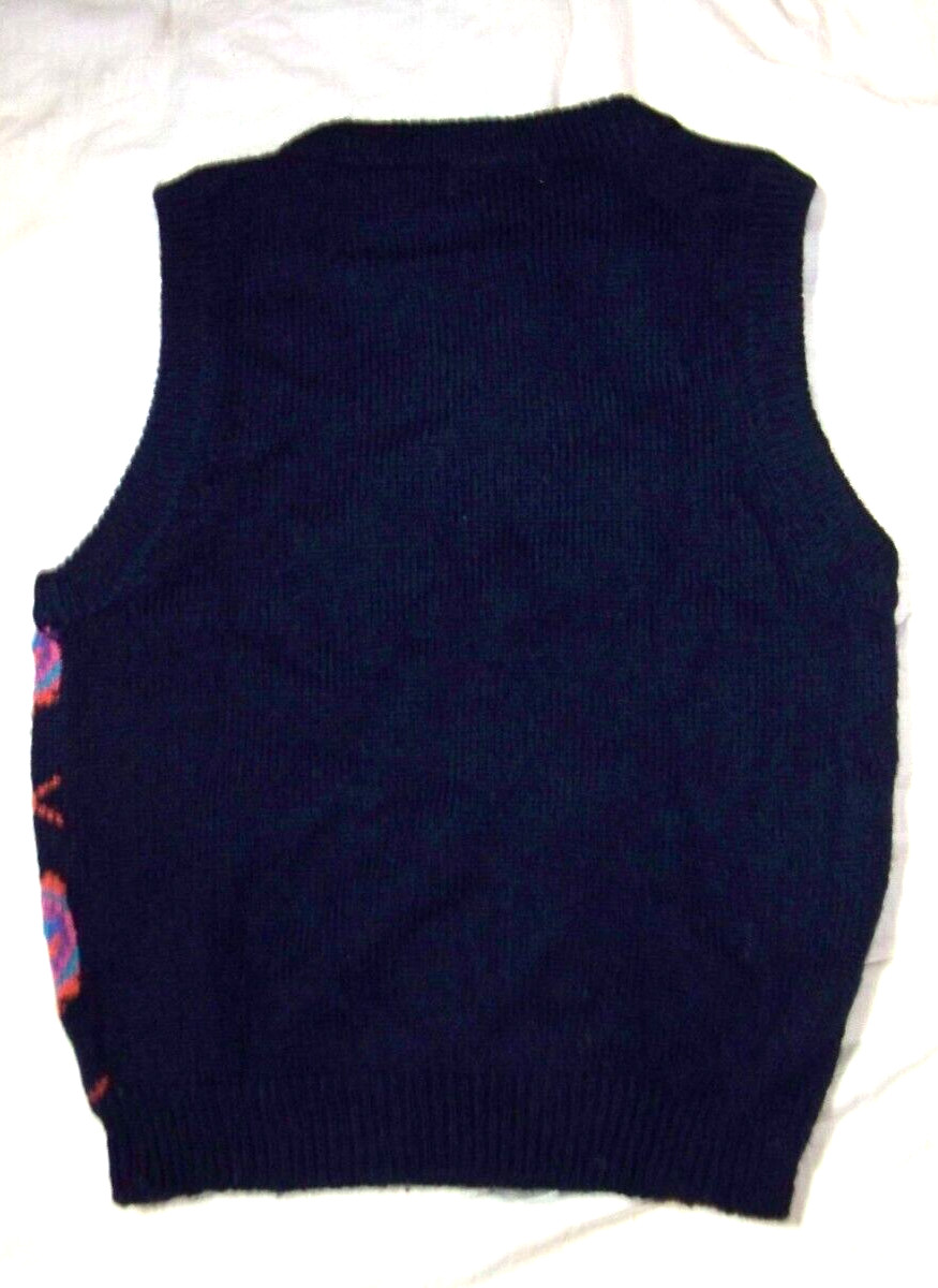 Vintage The Eagle’s Eye Sweater Vest – M – Shetland Wool