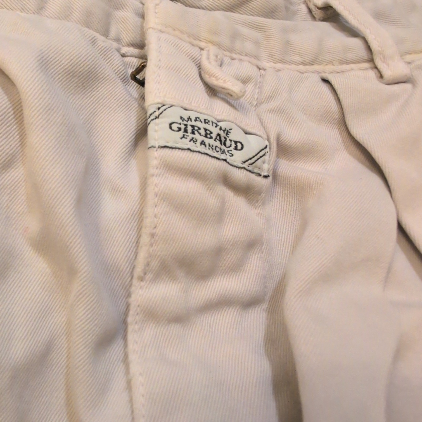 VTG Marithe Francois Girbaud Women Size 9/10 Pleated White Ankle Pants