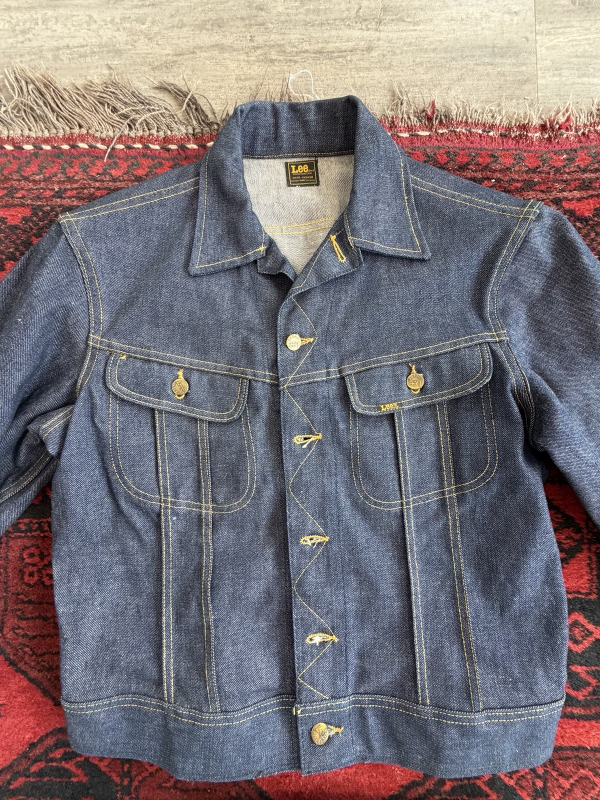 Lee Sanforized PATD-153438 Vintage 70s Raw Denim Suit :Janke & Pants M.USA Size:M