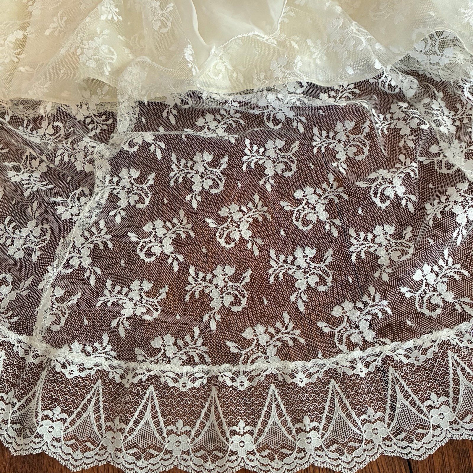 Vintage Scott McClintock Formal Wedding Dress Off Shoulder Lace Sz 12
