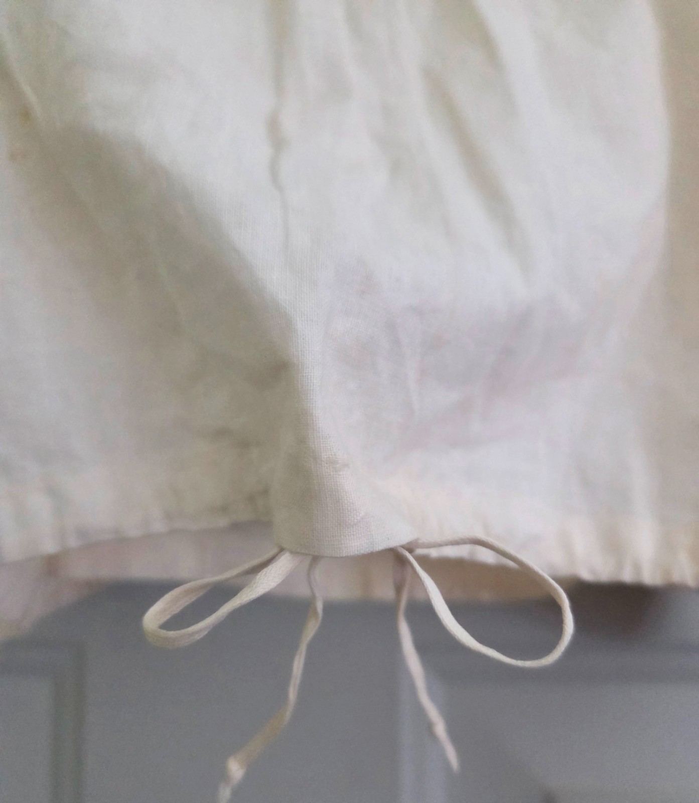 Edwardian Farmhouse Ivory Cotton & Crochet Camisole Undergarment Original Hanger