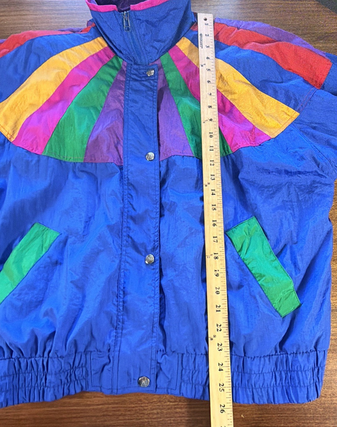 Vintage Andy Johns Windbreaker Outfit Pants and Jacket Size XL Multicolored