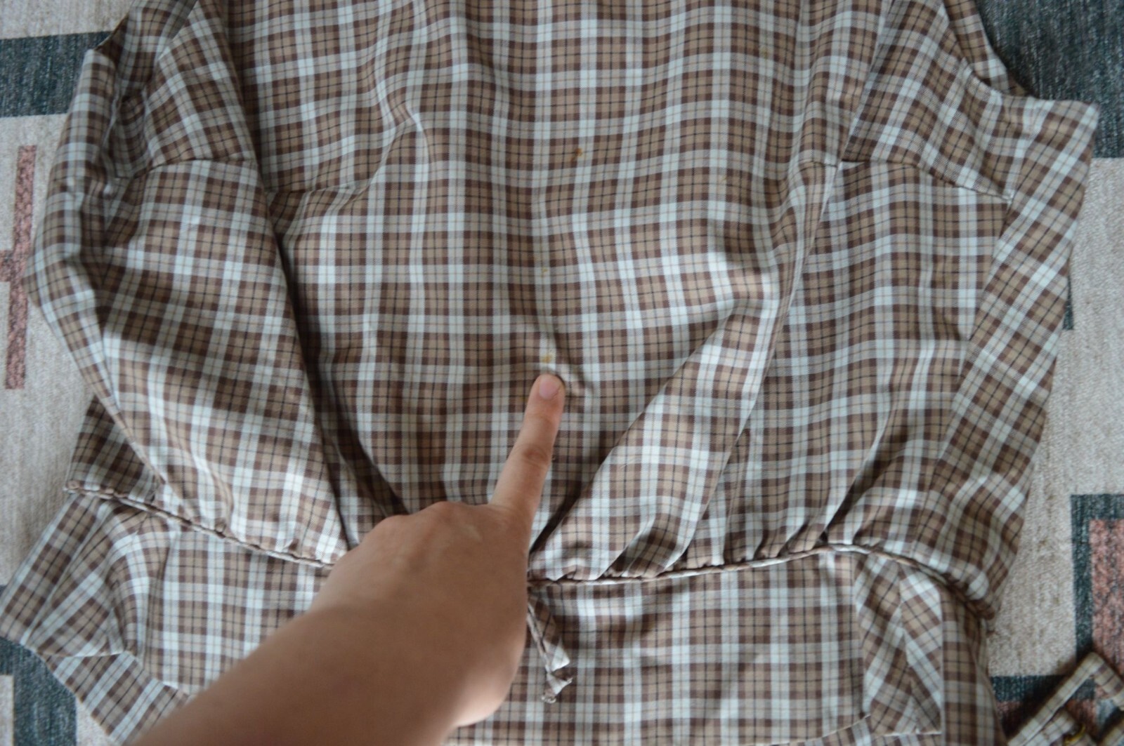 Vintage 60s Patty Woodard Brown Plaid Belted Skirt Set Juniors Size Small Coquet