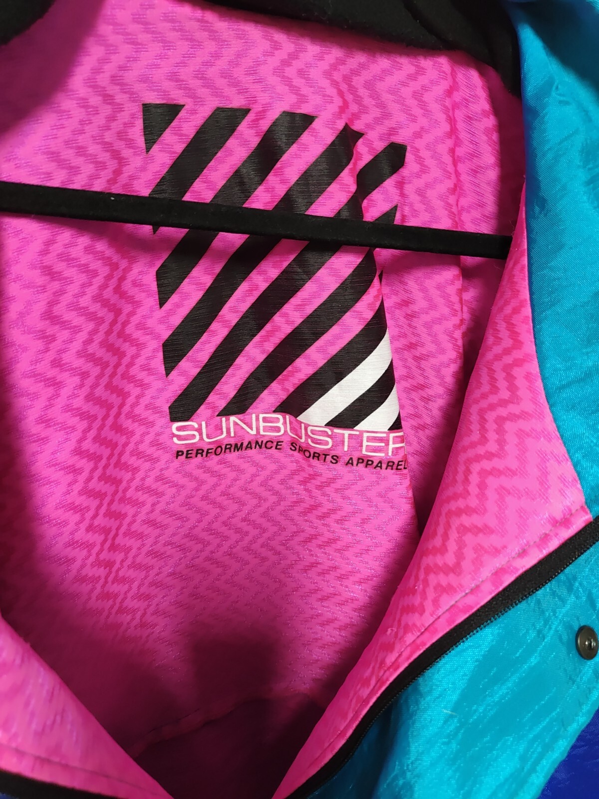 VTG Colorblock Windbreaker Pullover Medium SUNBUSTER Jacket Nylon Retro 1980s