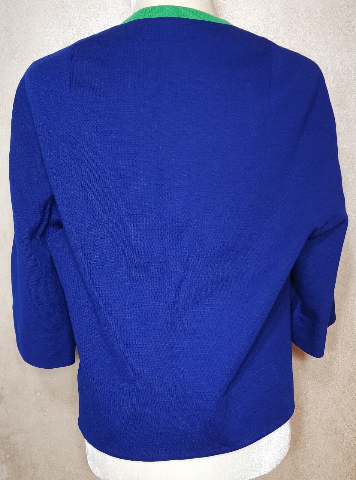 Vintage 1950s Handmacher Double Knit Button Up Sweater Size L