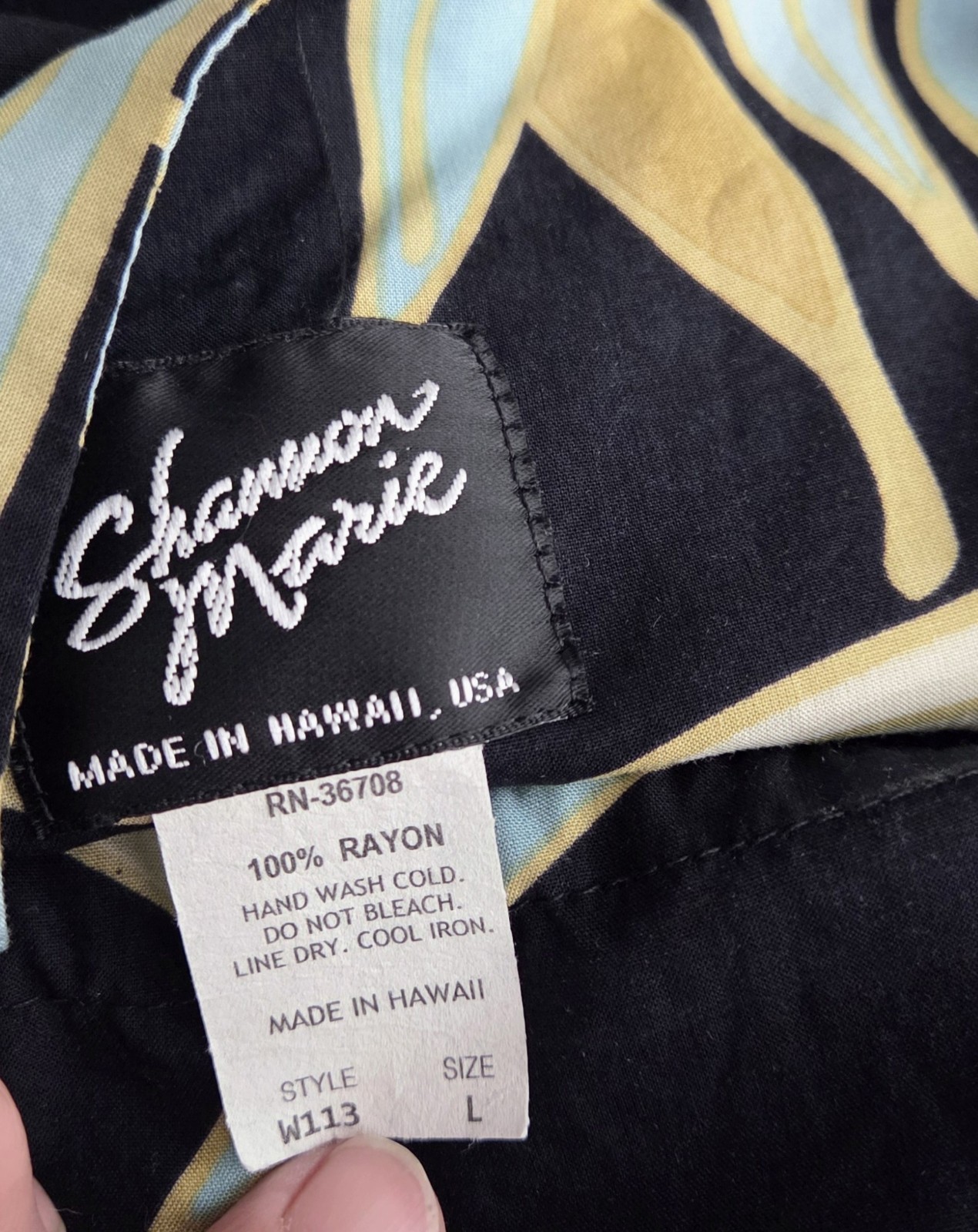 Shannon Marie Vintage Hawaiian Midi Tropical Dress Hawaii Tie Front Women’s L