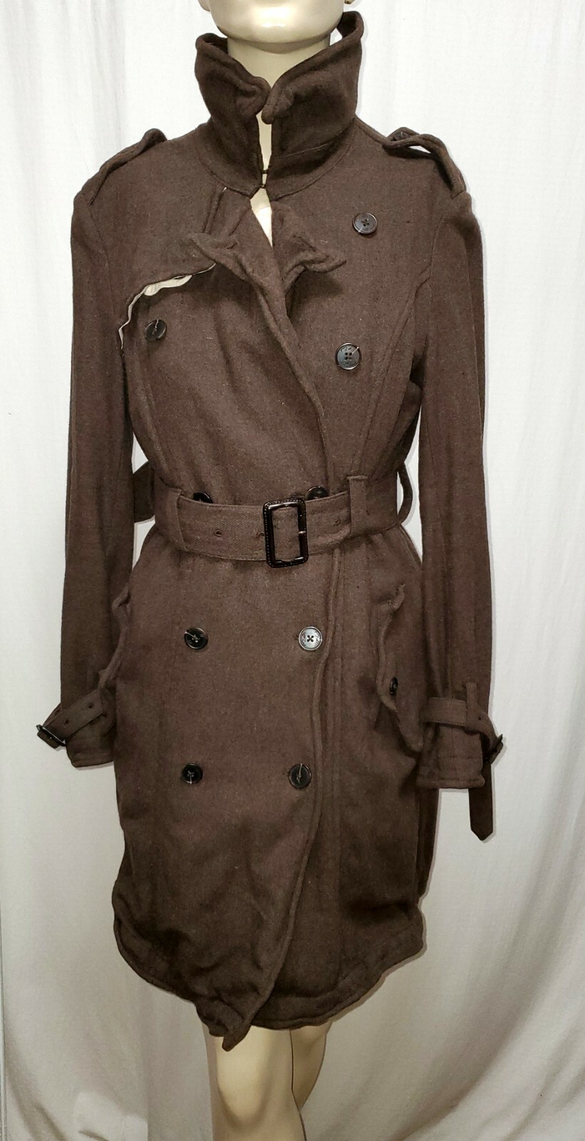 ALL SAINTS SPITALFIELDS Wired BERIZLO COAT UK SIZE 6, US 4, EU 34