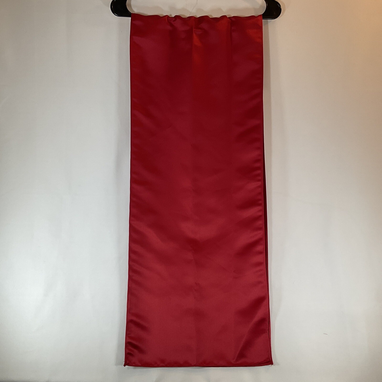 Vintage Let’s Fashion Embroidered Red Prom Formal Dress Gown Size Lg w/ Wrap USA