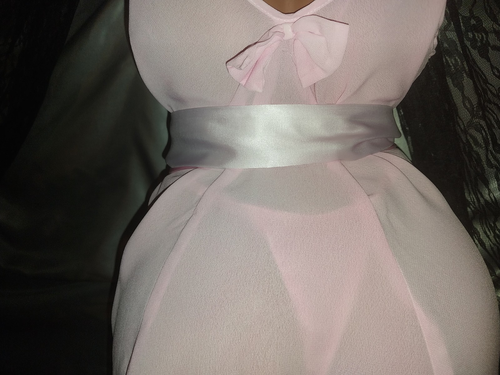 VTG SATIN SHINY PINK + PURPLE SASH BELT TIE SCARF ROBE GOWN BELTS 2 PACK NEW OS