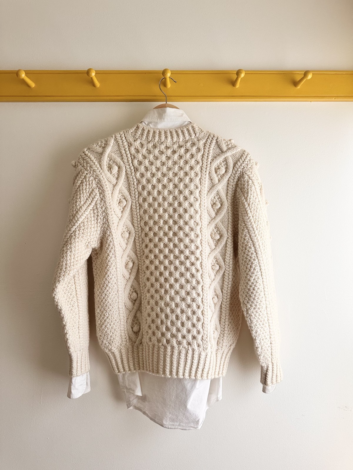ISSEY MIYAKE I.S. Sport vintage floral bouquet 3D popcorn crewneck sweater S M