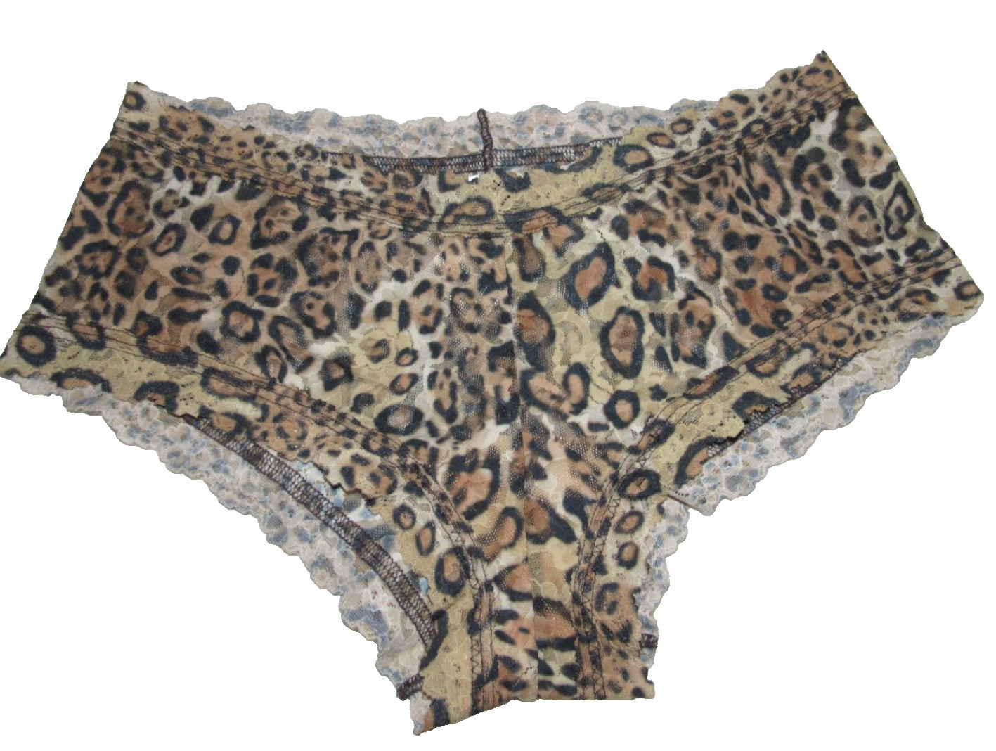 NWOT Leopard floral hanky panky Boy shorts panties marked S Style 4X 1281 USA