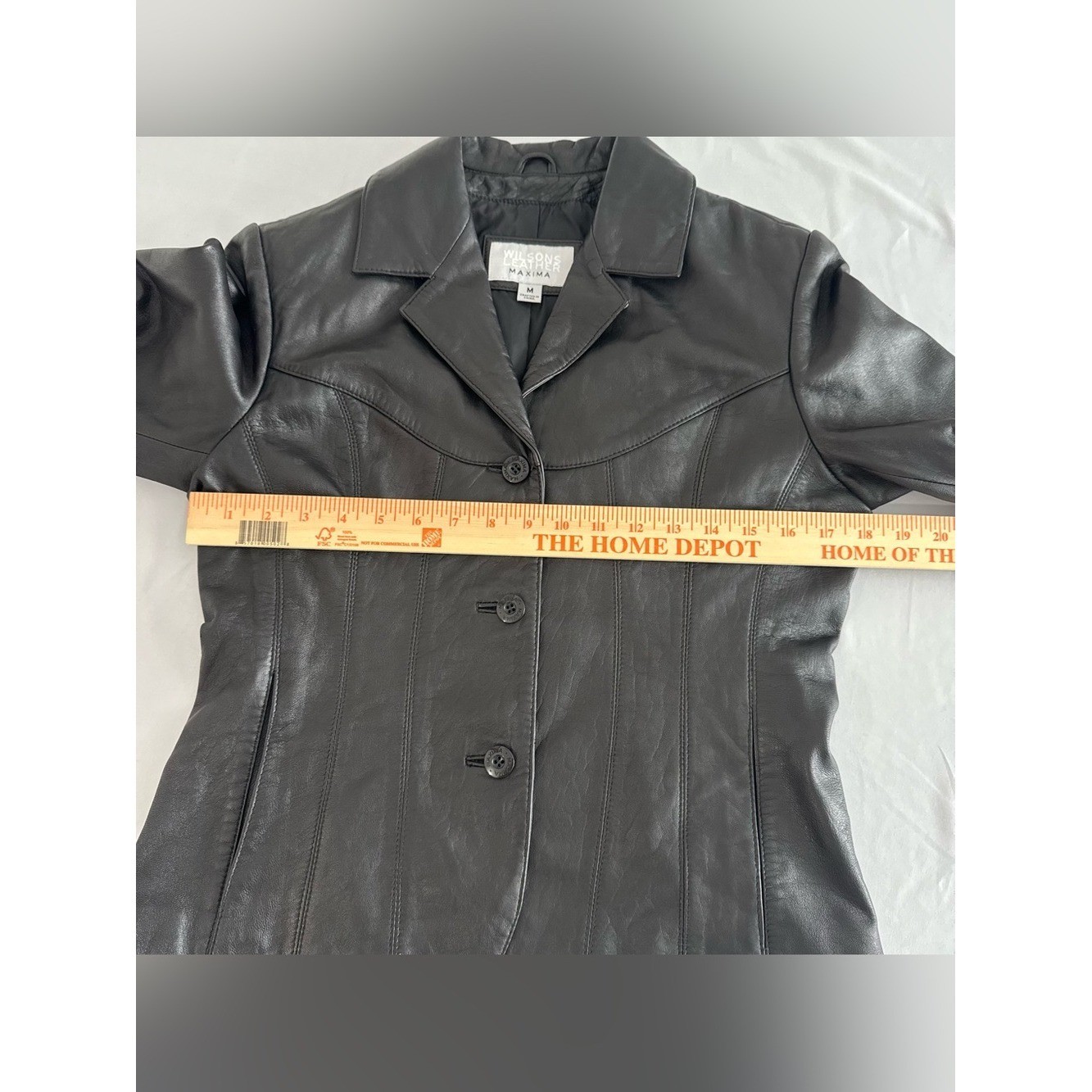 Vintage Wilsons Leather Maxima Ladies Jacket 100% Leather Medium Black