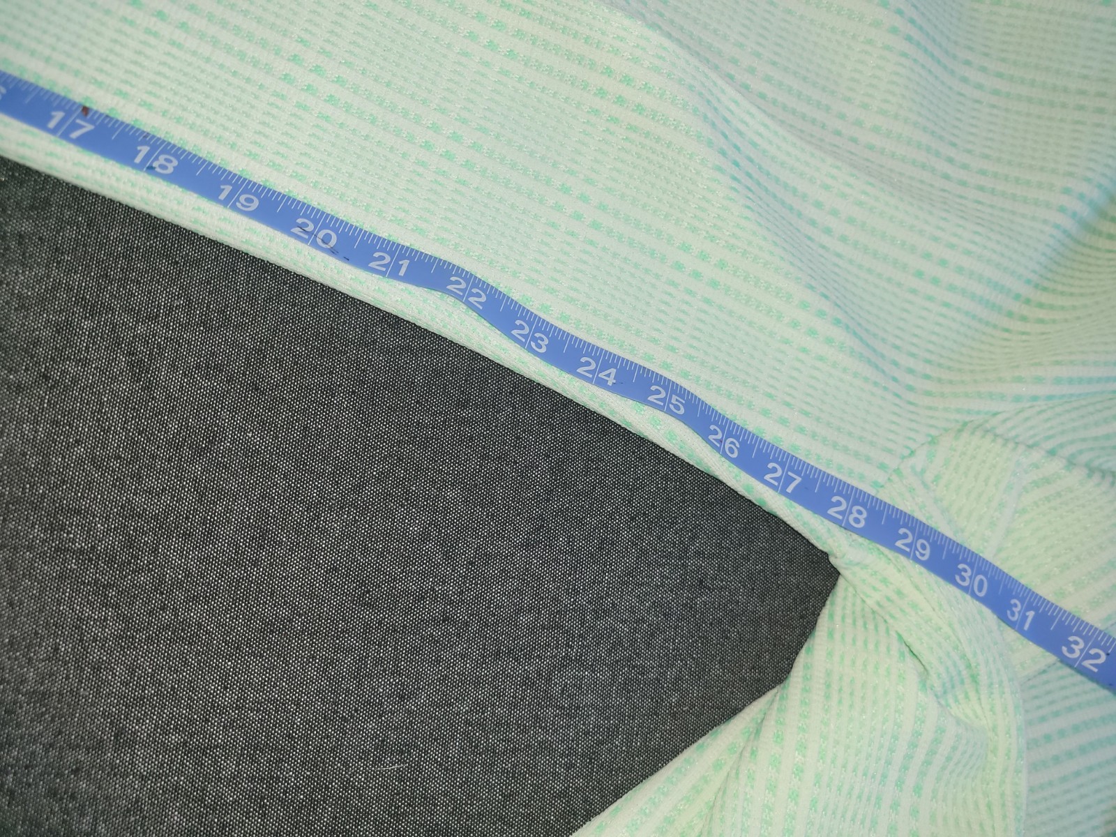 Vintage 60s 70s Straight Leg Slacks Pants Disco Wide Green White Plaid XS/S