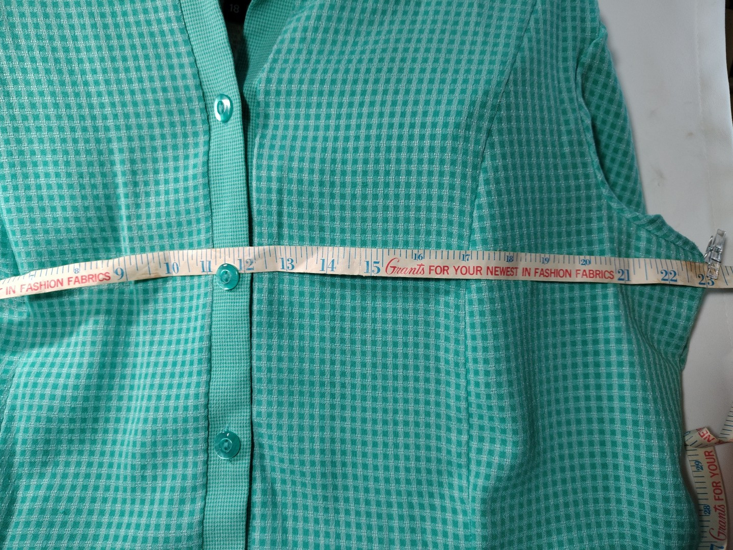Miss Dorby Size 18 Vintage 2 Piece Aqua Dress