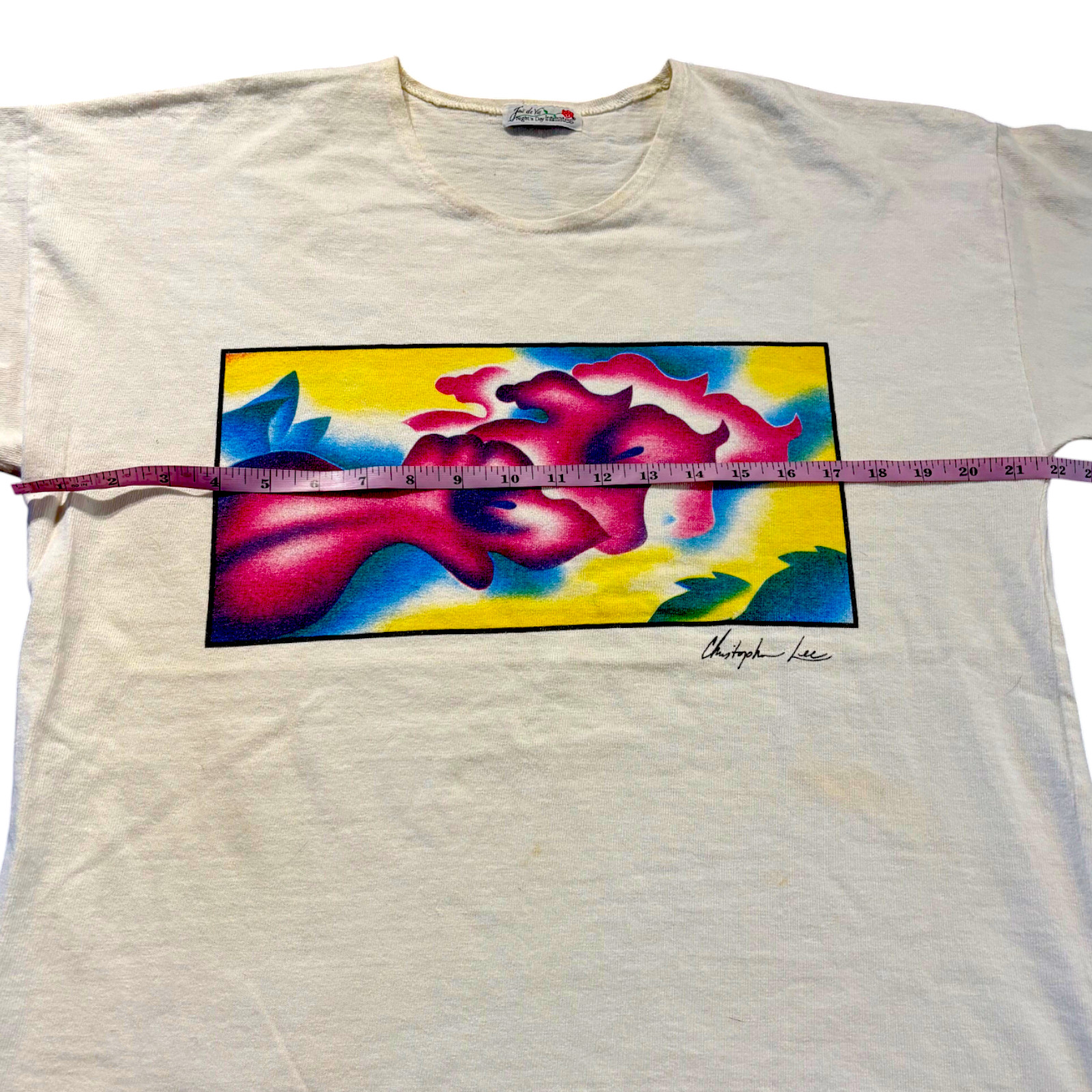 Joie De Vie day n night intimates vintage women’s Christopher Lee art sleepshirt