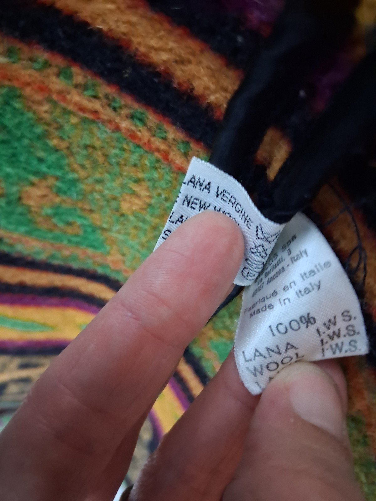 Vintage Byblos 1970’s Blanket Coat by Gianni Versace 100% Wool Unique RARE