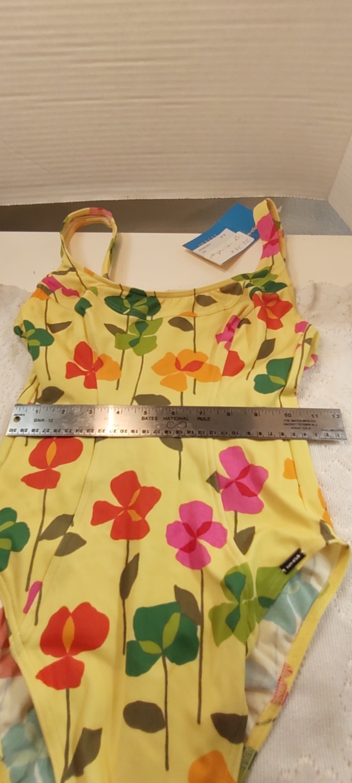 Vintage Sun Fun By Ari Size 12-B Y2K Vibrant Colored Flowers Cheeky Bottom