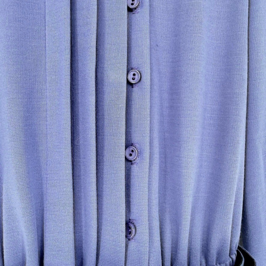 Vintage 60s Blue Peter Pan Collar Belted Secretary Dress 6 Union Label Twee Mod