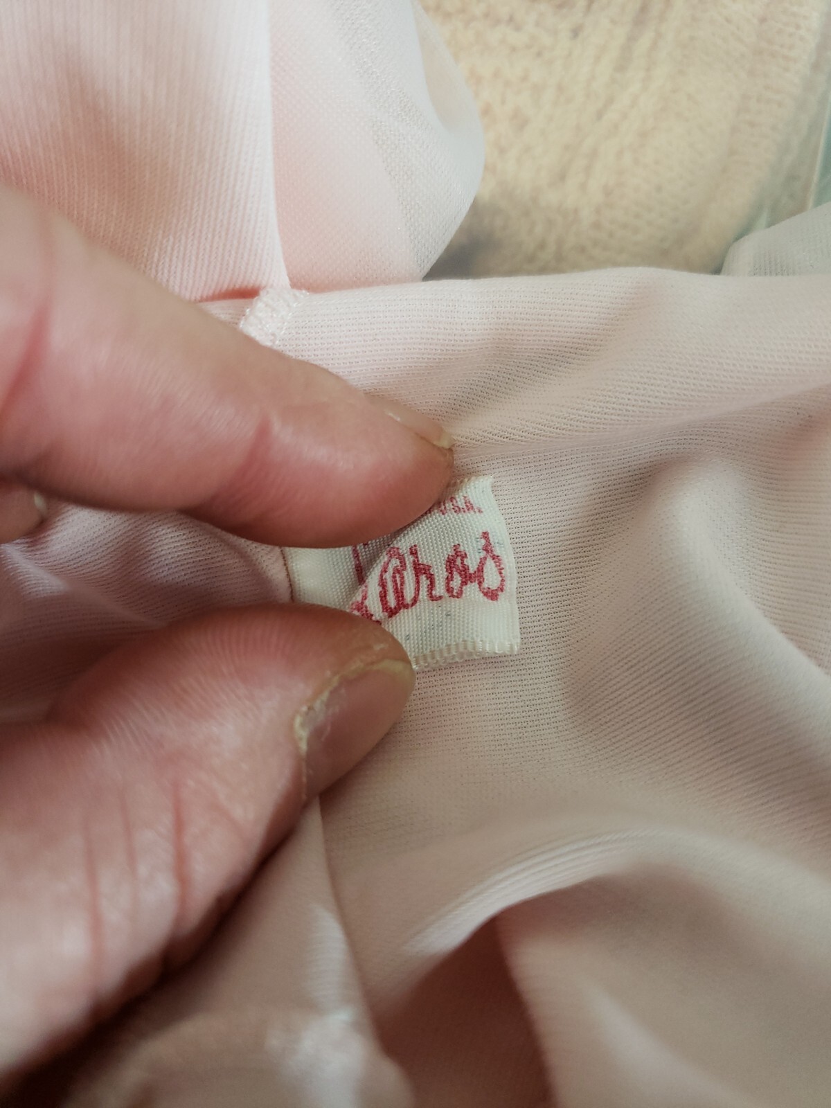 Rare Laros Classic Floral Print Nightgown Size 34