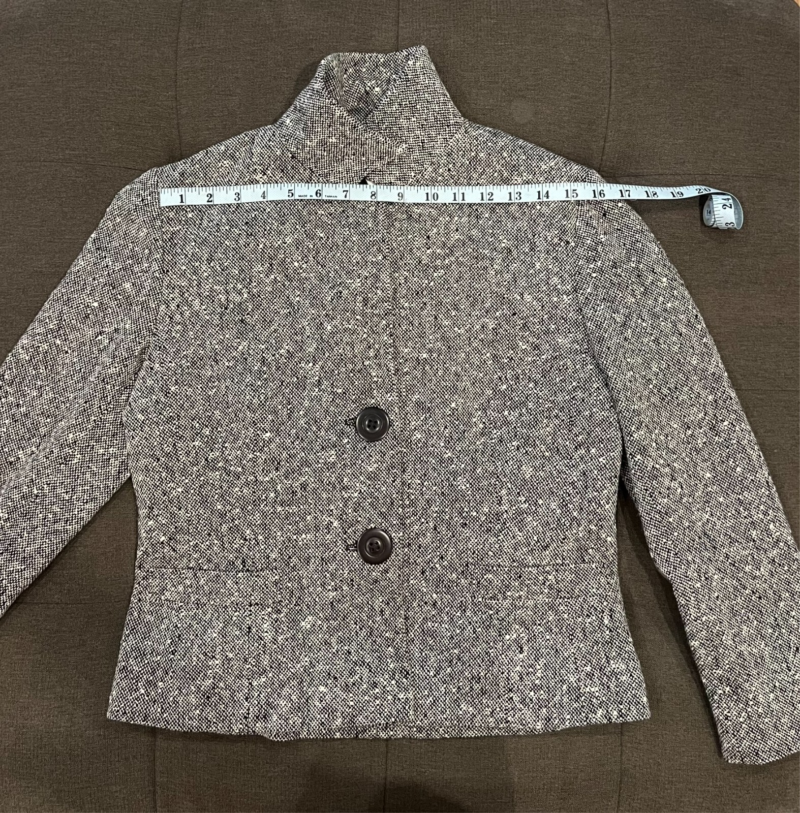 French Philippe Adec Vintage Women’s Fitted Crop Wool Blazer Beautiful Condition