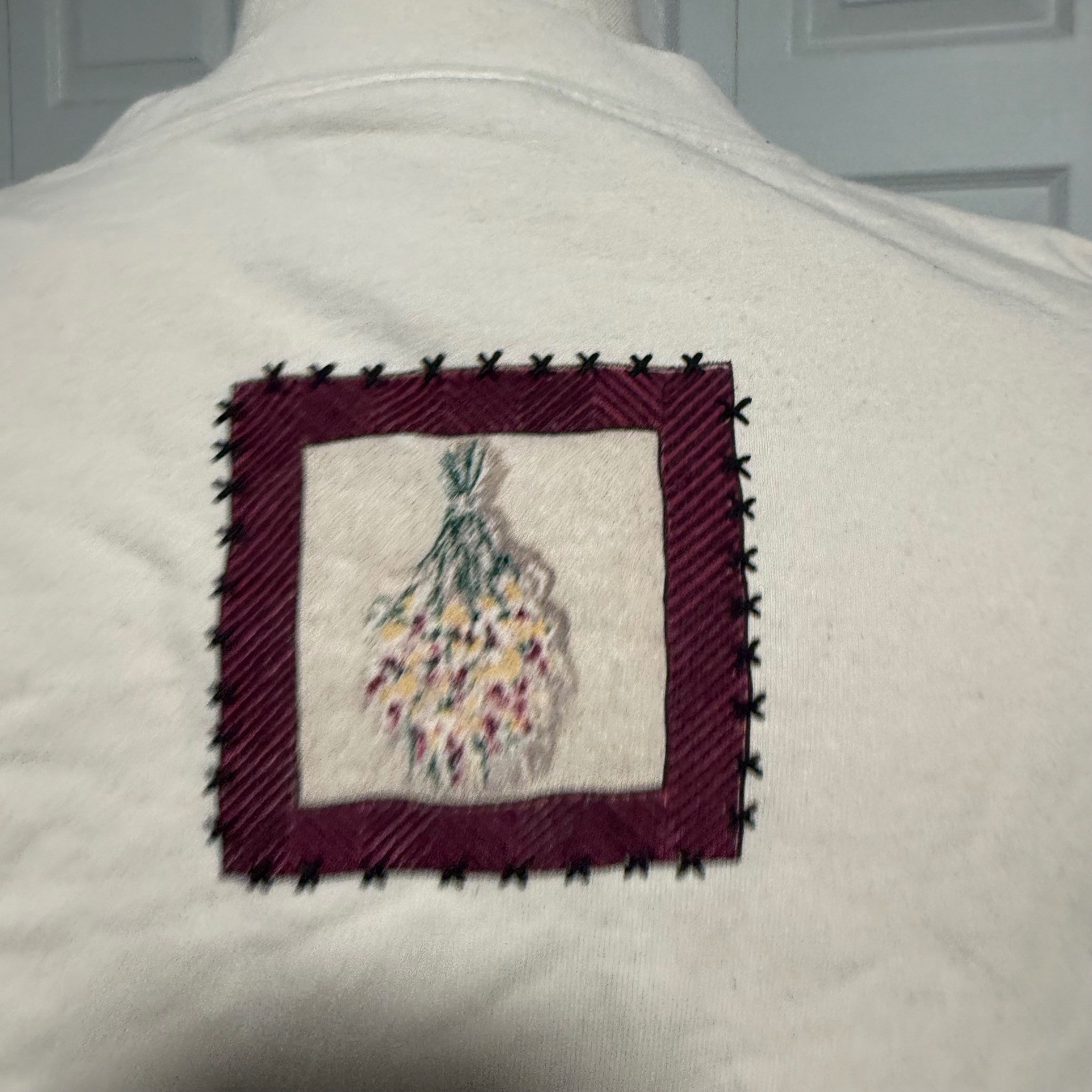 90s Northern Reflections Fall Oversized Med Women Sweater Cottagecore Grandma