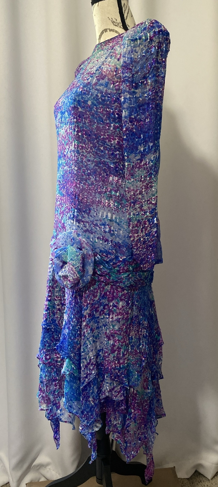 TALLY BOUTIQUE New York Designer Vintage 80’s 2 Layer Slip Dress SZ 8 Retro
