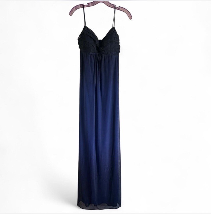 Vintage Blondie Nites by Jaslene Navy Blue & Black Gown | Size 5