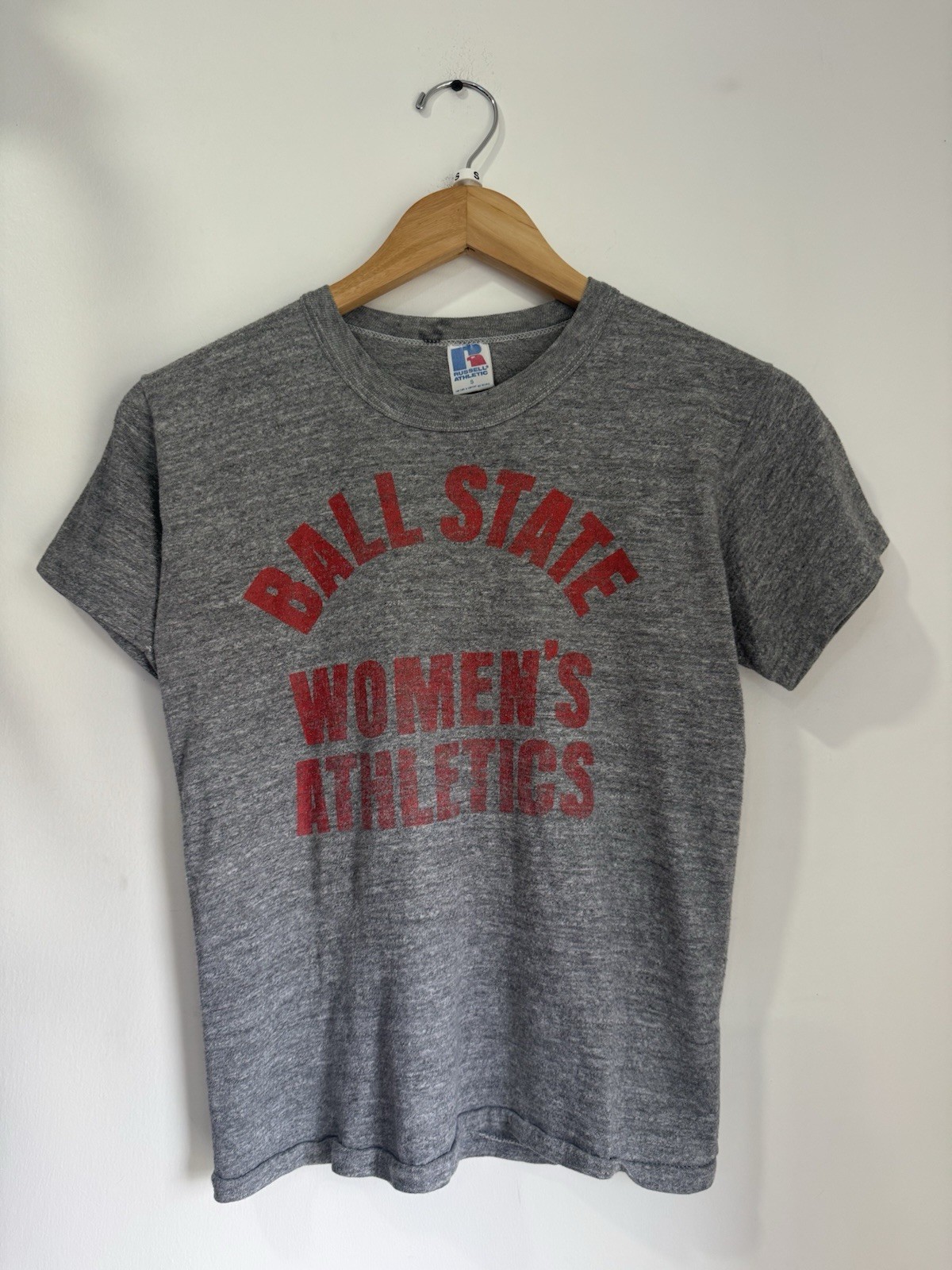 Vintage 1980s Russell Athletic Ball State University Women’s Athletics Tee S