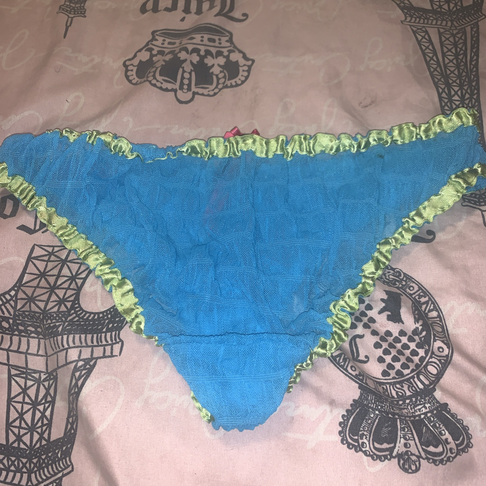 Victoria’s Secret Sexy Little Things 2007 M Bikini Panties All Lace Satin Trim