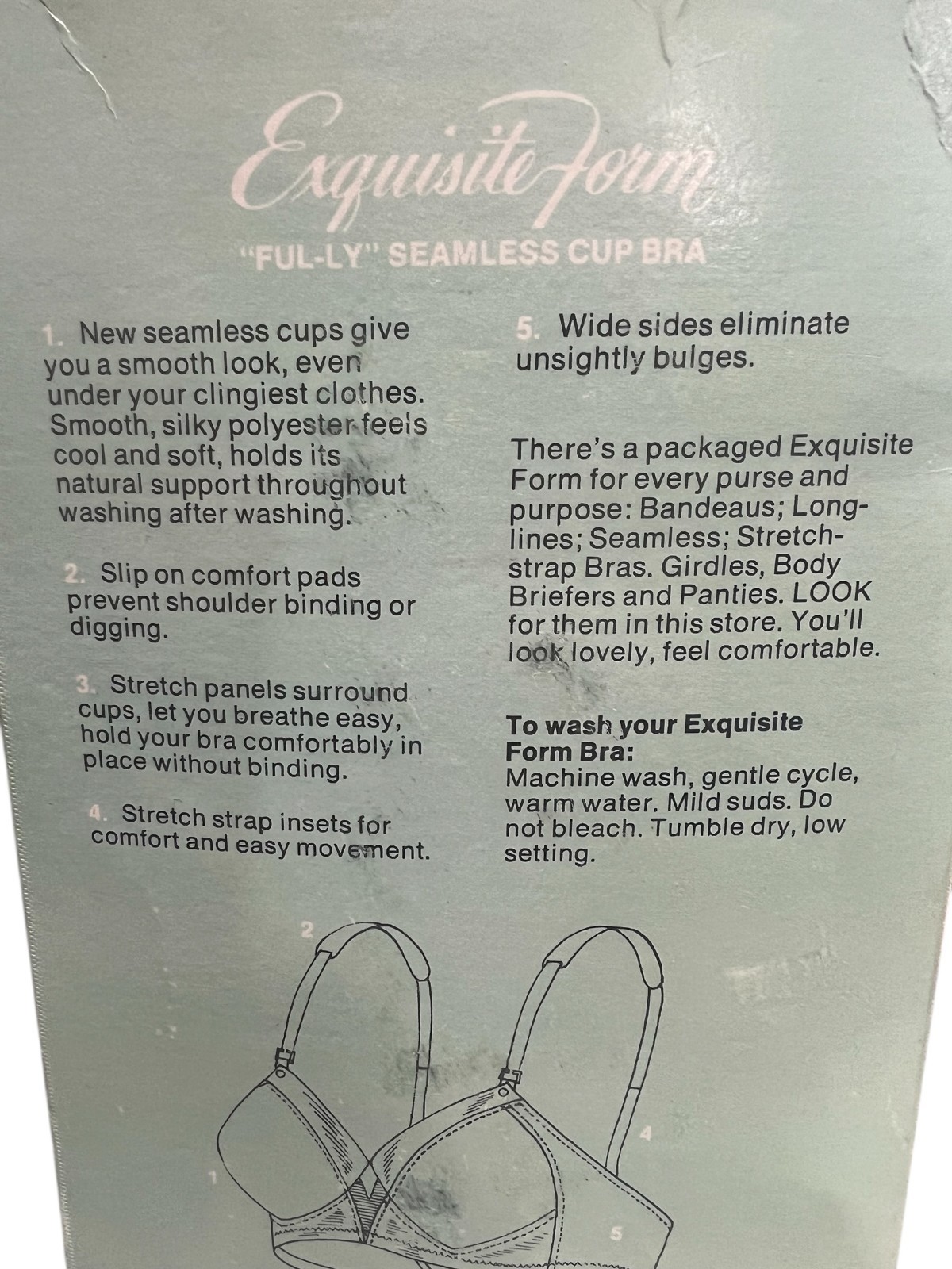 40 B VTG 70s NOS Exquisite Form BRA FUL-LY Seamless Cup P520 For Fully Figured